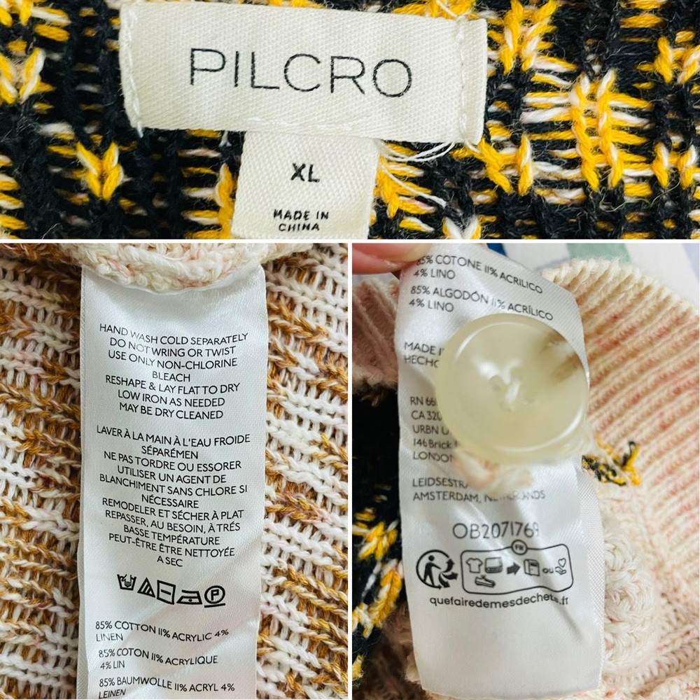 Pilcro by Anthropologie Mash-Up Tiger Cardigan Sweater Size XLarge - Picture 14 of 14